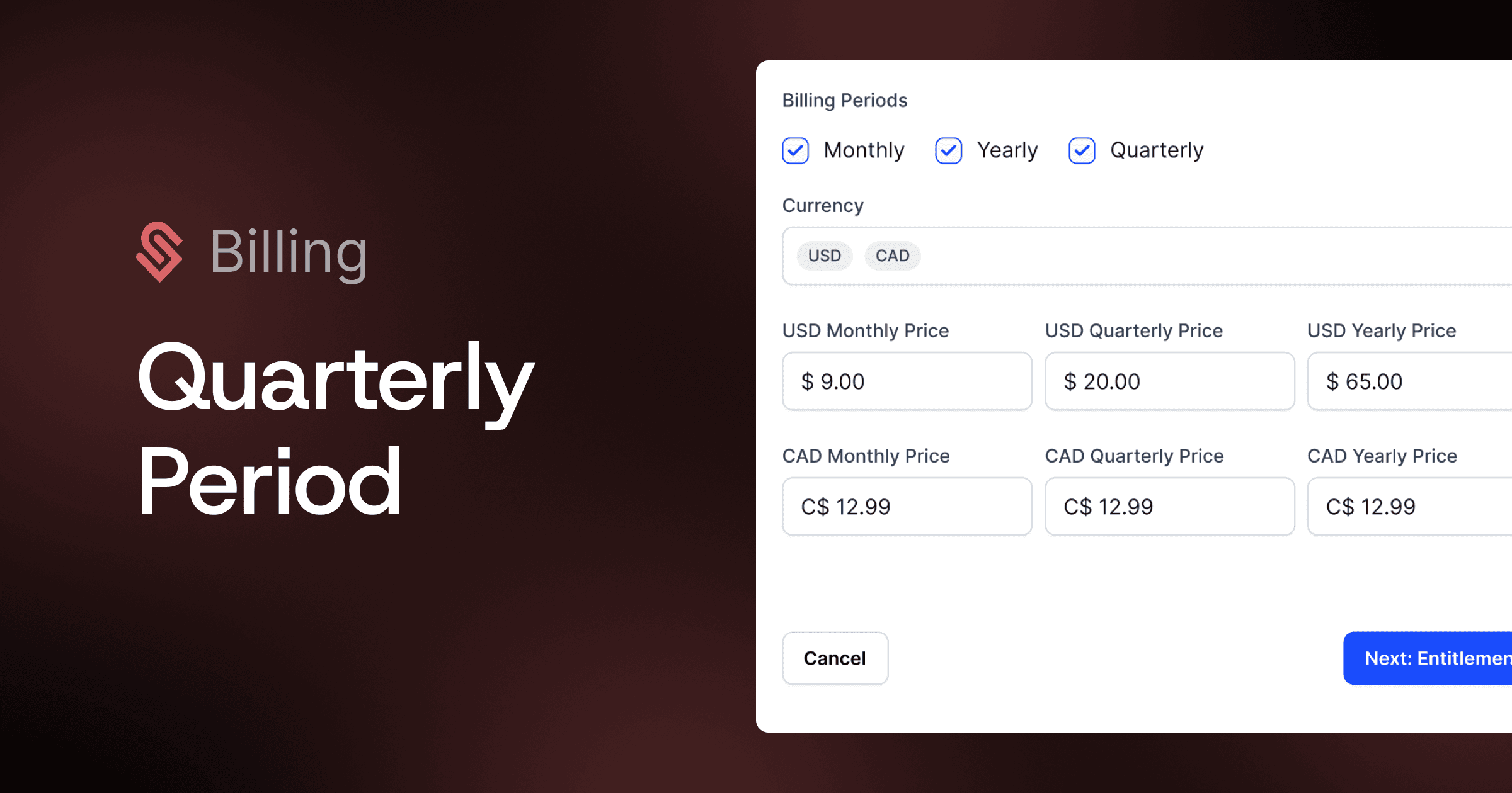 Quarterly Billing Period
