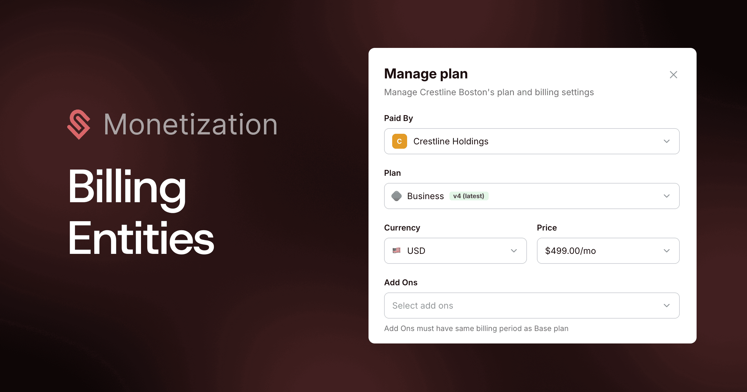 Billing Entities